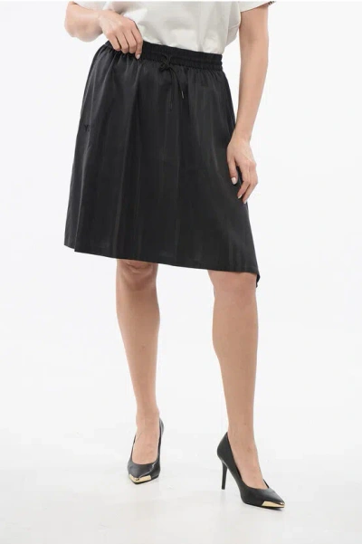 Y-3 By Yohji Yamamoto Pleated Asymmetric Skirt