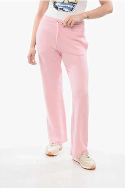 Versace Knitted Bootcut Sweatpants With Elastic Waistband