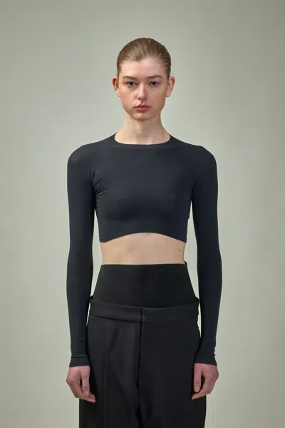 Alaïa Second Skin Knit Top In Black