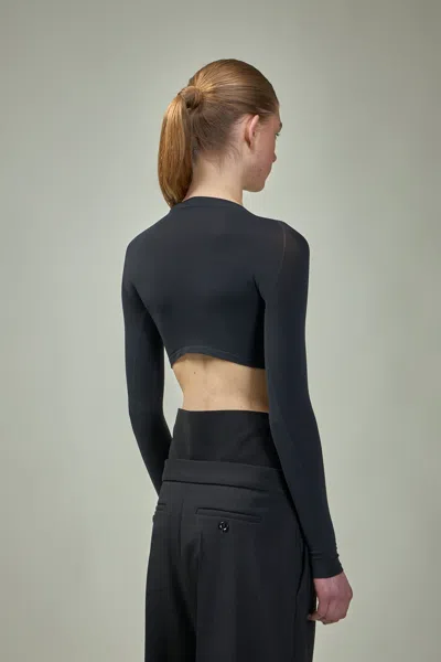 Alaïa Second Skin Knit Top In Black