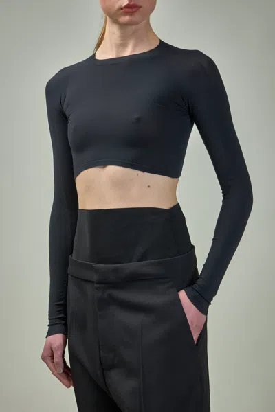 Alaïa Second Skin Knit Top In Black