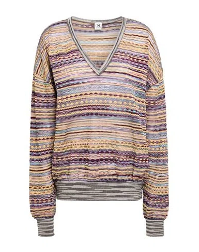 M Missoni Woman Sweater Black Size L Viscose, Cotton, Mohair Wool, Alpaca Wool, Polyamide In Black