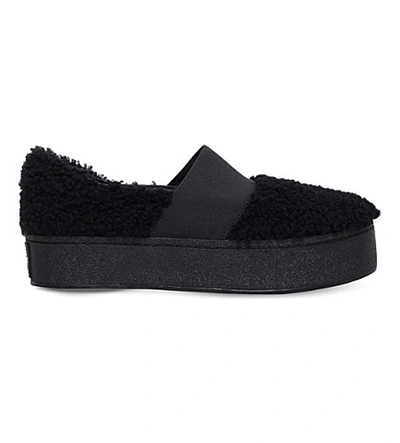 Shop Opening Ceremony Cici Curly Shearling Skate Shoes In Black