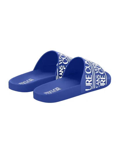 Versace Jeans Couture Sandal With Logo In Multi