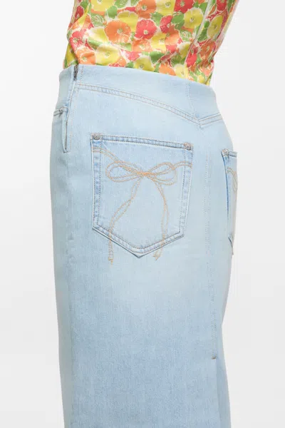 Acne Studios Denim Skirt In Blue