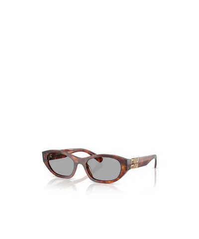 Miu Miu Full-frame Sunglasses In Gray