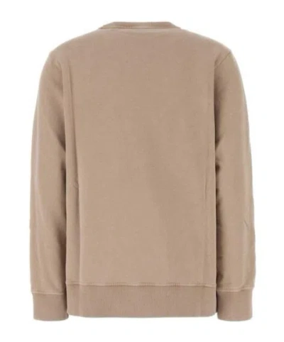 Fendi Cappuccino Cotton Oversize Sweatshirt In Nude