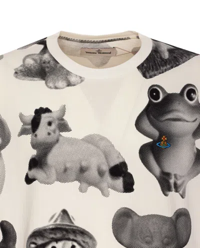 Vivienne Westwood Graphic Print Crewneck T-shirt In White