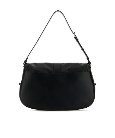 Alexander Mcqueen Large Leather Satchel Shoulder Bag In Black