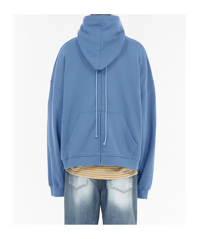 We11 Done Long Sleeve Sweatshirt In Blue