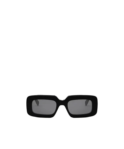 Celine Triomphe Oversized Square-frame Acetate Sunglasses In Black