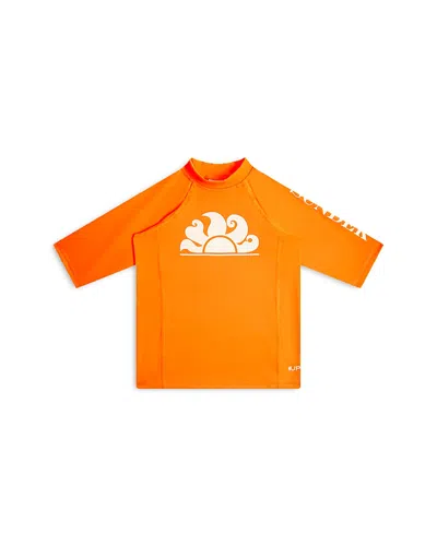 Sundek Boys' Short Sleeve Rash Guard - Little Kid, Big Kid In Flash Orange