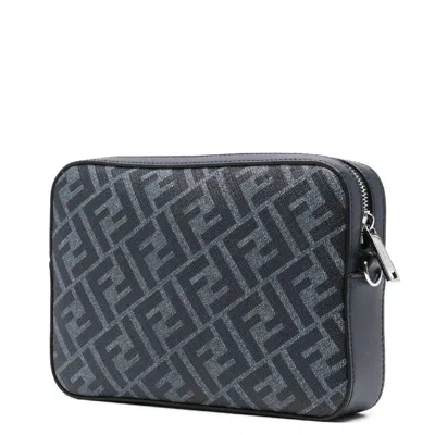 Fendi Diagonal Camera Case In Blue