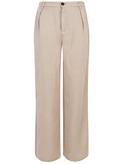 I Love My Pants Kaylie Linen Blend Trousers In Beige
