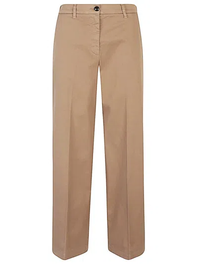 I Love My Pants Coco Cotton Trousers In Beige