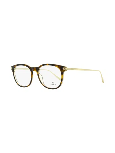 Omega Eyewear Tortoiseshell Round-frame Glasses In Brown