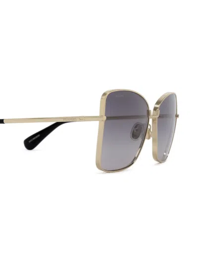 Max Mara Eyewear Square-frame Sunglasses In Gold