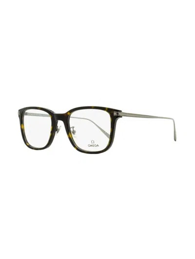 Omega Eyewear Tortoiseshell Square-frame Glasses In Brown