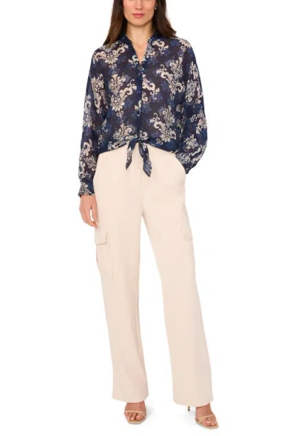 Halogen ® Tie Front Top In Classic Navy