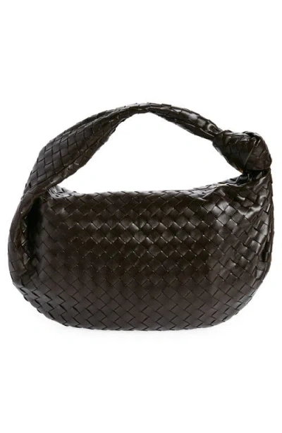 Bottega Veneta Jodie Intrecciato Leather Tote Bag In 2132 Fondant-gold