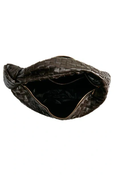 Bottega Veneta Jodie Intrecciato Leather Tote Bag In 2132 Fondant-gold