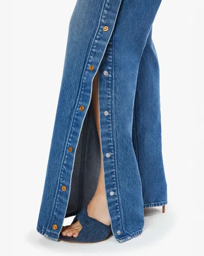Mother The Weekender Fray A Groovy Kind Of Love Jeans In Medium Wash Denim