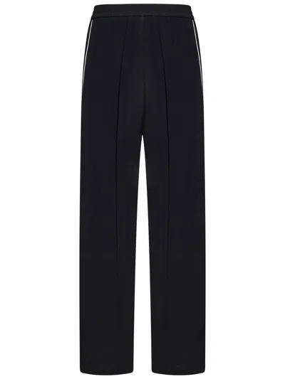 N°21 Silk Blend Satin Pyjama-style Trousers In Black