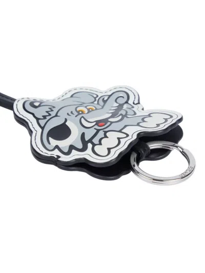 Kenzo Elephant Leather Keychain Strap