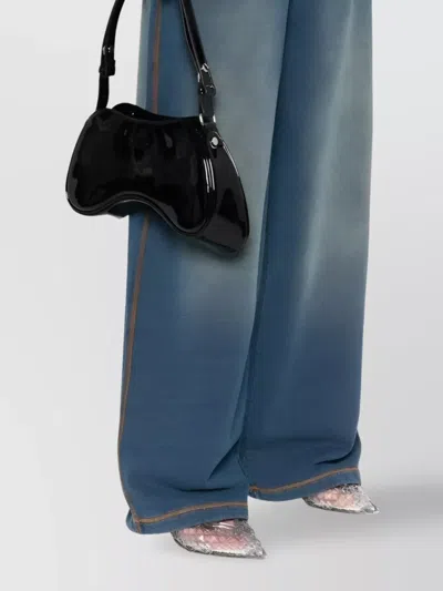 Diesel Play-glossy Shoulder Bag In Black