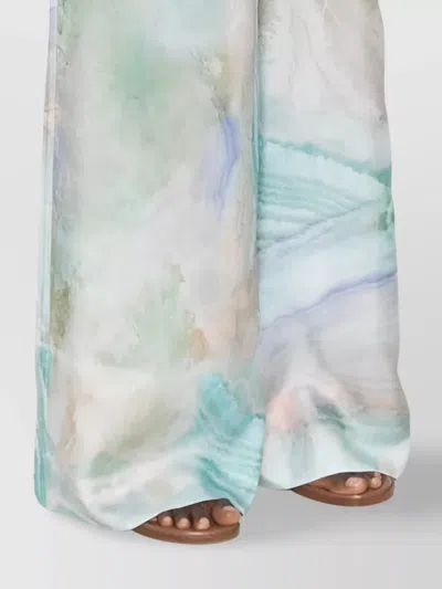 Zimmermann The Illuminate Wide-leg Trousers In Blue