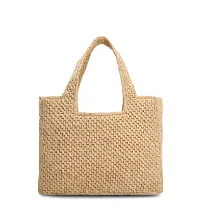 Loewe Women's Small Logo Font Tote Bag In Beige