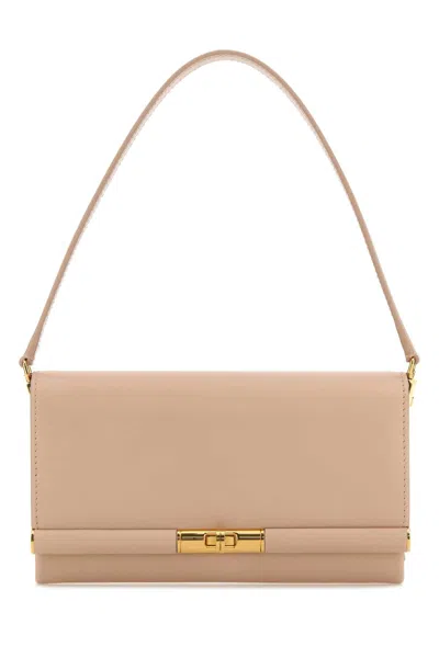 Dolce & Gabbana Small Marlene Satin Shoulder Bag In Dark Beige