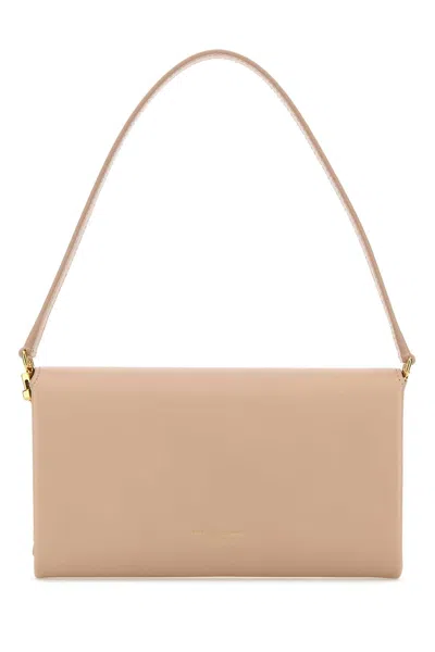 Dolce & Gabbana Small Marlene Satin Shoulder Bag In Dark Beige