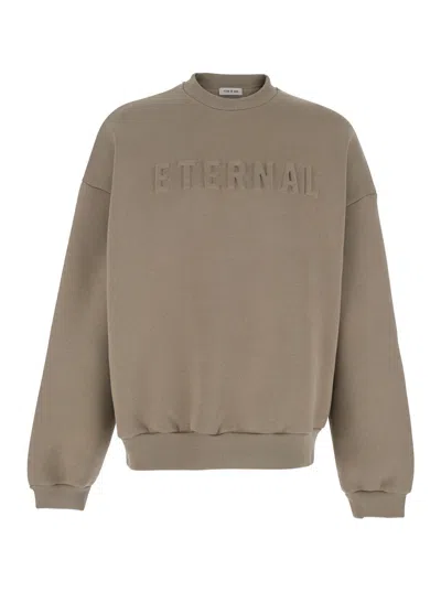 Fear Of God Eternal Relaxed Fit Crew Neck In Brown