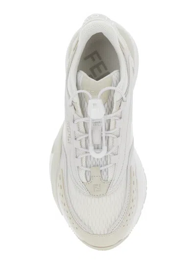 Fendi Women's Luxurious Calf Leather Sneakers In Animal Print