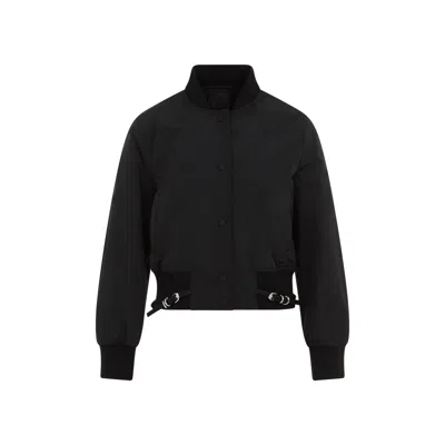 Givenchy Black Bomber Jacket In Cotton Blend In Black