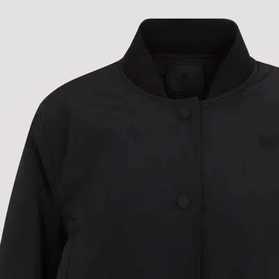 Givenchy Black Bomber Jacket In Cotton Blend In Black