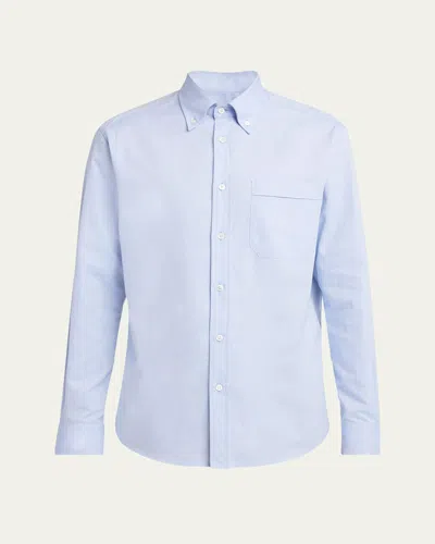 Valentino Regular Fit Pocket Shirt In Blue