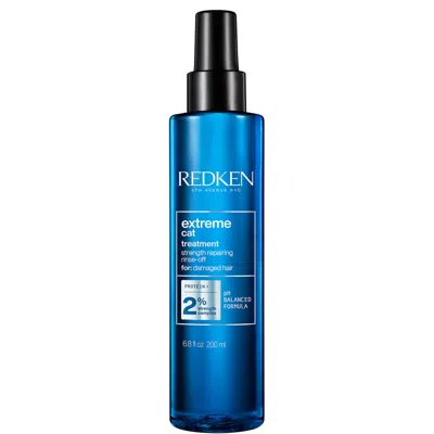 Redken Extreme Cat Anti-damage Protein Reconstructing Rinse-off Treatment In Blue