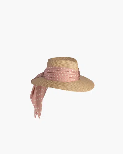 Eric Javits Marella In Peanut/rose Dot