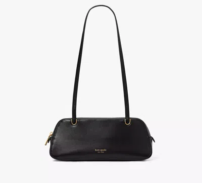 Kate Spade New York Grace Fine Grain Leather Shoulder Bag In Black