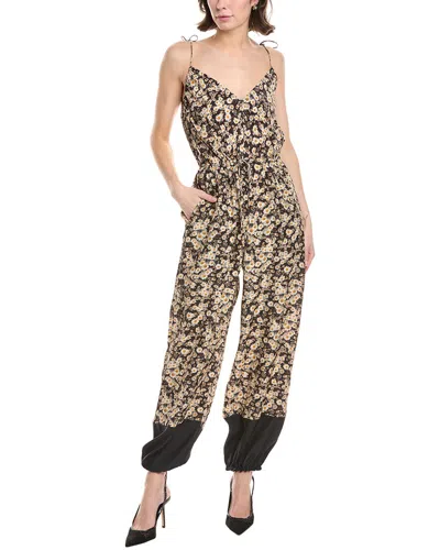 Stella Mccartney Sienna Silk Jumpsuit In Black