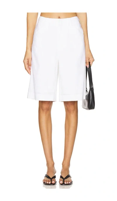 Rag & Bone Banks Linen Blend Walking Shorts In White