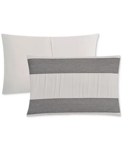 Rachel Roy Chenille Stripe 3-pc. Comforter Set, Twin In Black  White