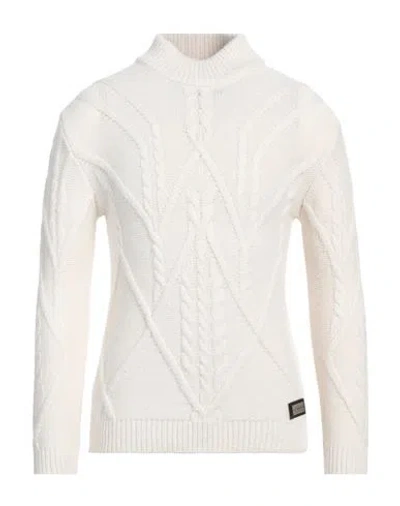 Gaelle Paris Gaëlle Paris Man Turtleneck White Size Xl Acrylic, Wool, Alpaca Wool, Viscose, Polyester In White