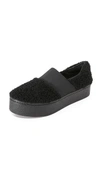 OPENING CEREMONY Cici Shearling Platform Slip On Sneakers