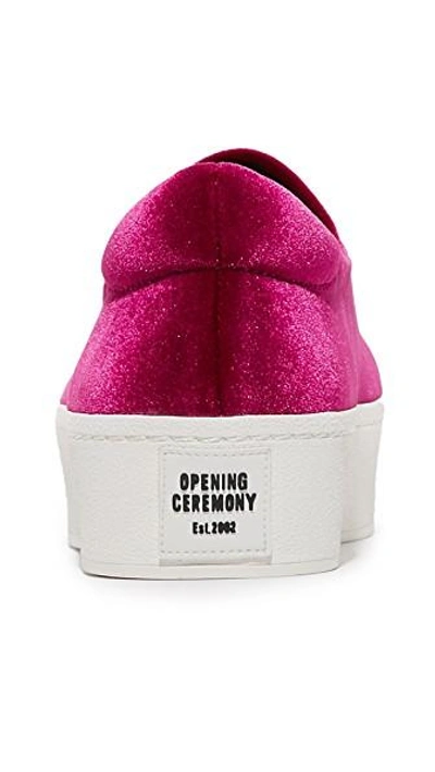 Shop Opening Ceremony Cici Platform Slip On Sneakers In Cosmic Pink