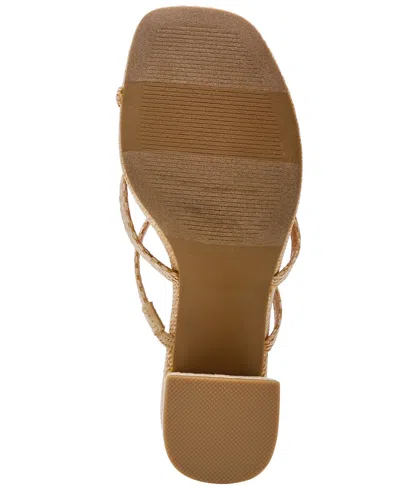 Dv Dolce Vita Women's Lumena Strappy Slide Block-heel Sandals In Raffia