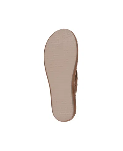 Gc Shoes Women's Johanna Embellished Wedge Sandals In Cognac