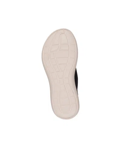 Gc Shoes Women's Romy Stretch Lycra Wedge Sandals In Black